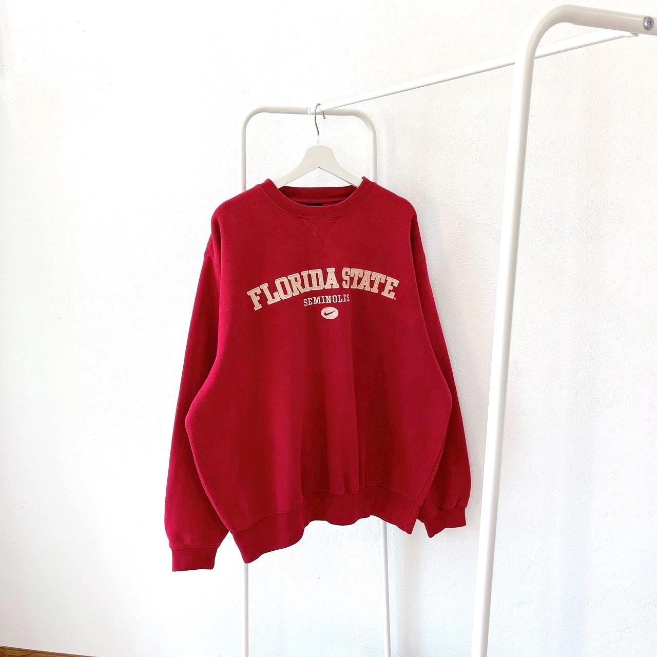 Vintage 90s Florida State FSU Seminoles vintage Nike red sweatshirt L Sweatshirt – Soft Feel · Must-Have Style