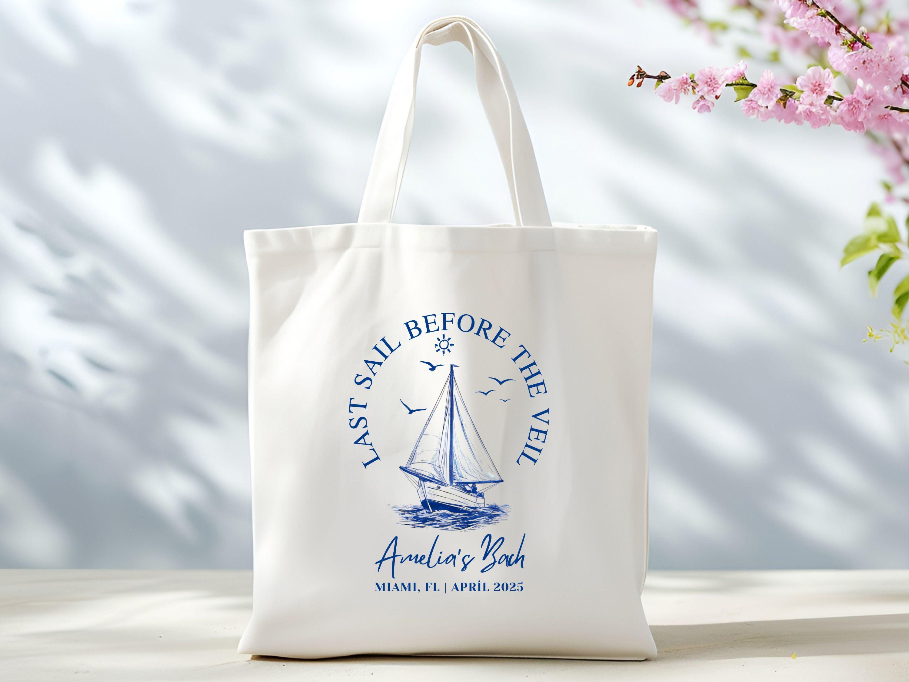 Custom Yacht Bachelorette Canvas Tote Bag Cruise Bachelorette Gift Beach Bride Bag Bridesmaid Beach Bag Girls Trip Bridal Shower Bag Tote Bag – Premium Graphic · Great Gift For Fans
