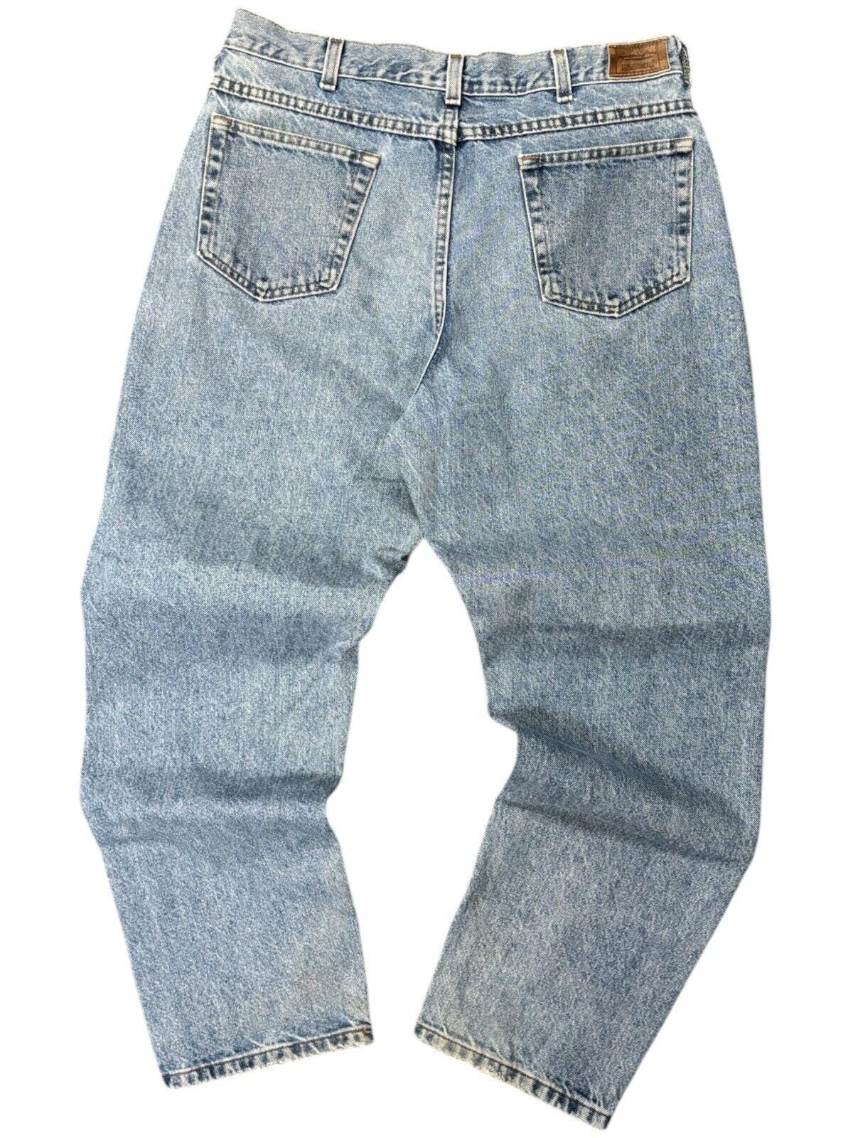 Vintage 90s LL Bean Blue Denim Jeans Size 34 Graphic Tee – Cozy Vibes · High-Quality Print