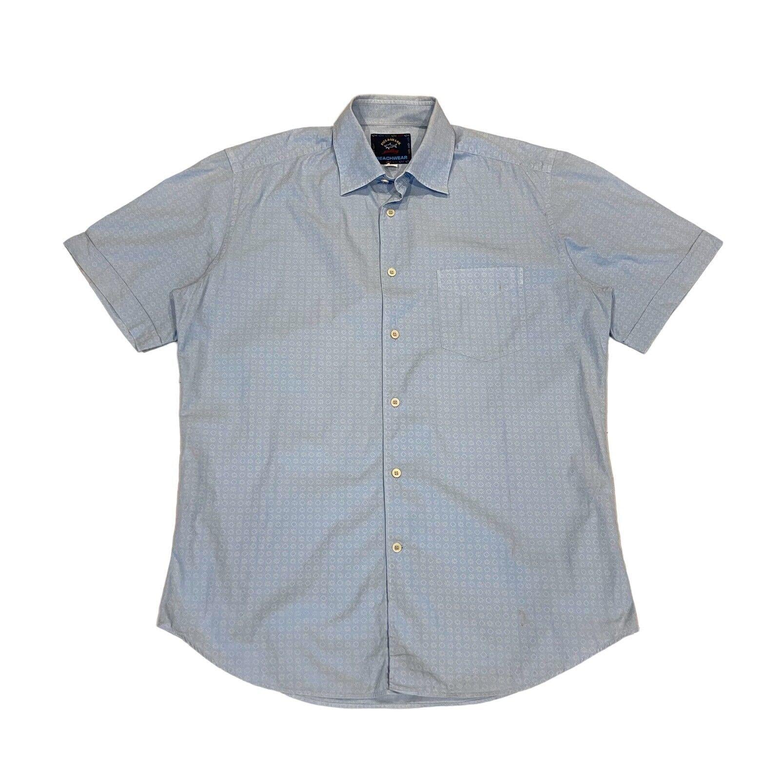 Paul Shark Blue Shirt Vintage Mens High End Designer Beachwear Short Sleeve Graphic Tee – Easygoing Wear · Great Gift For Fans