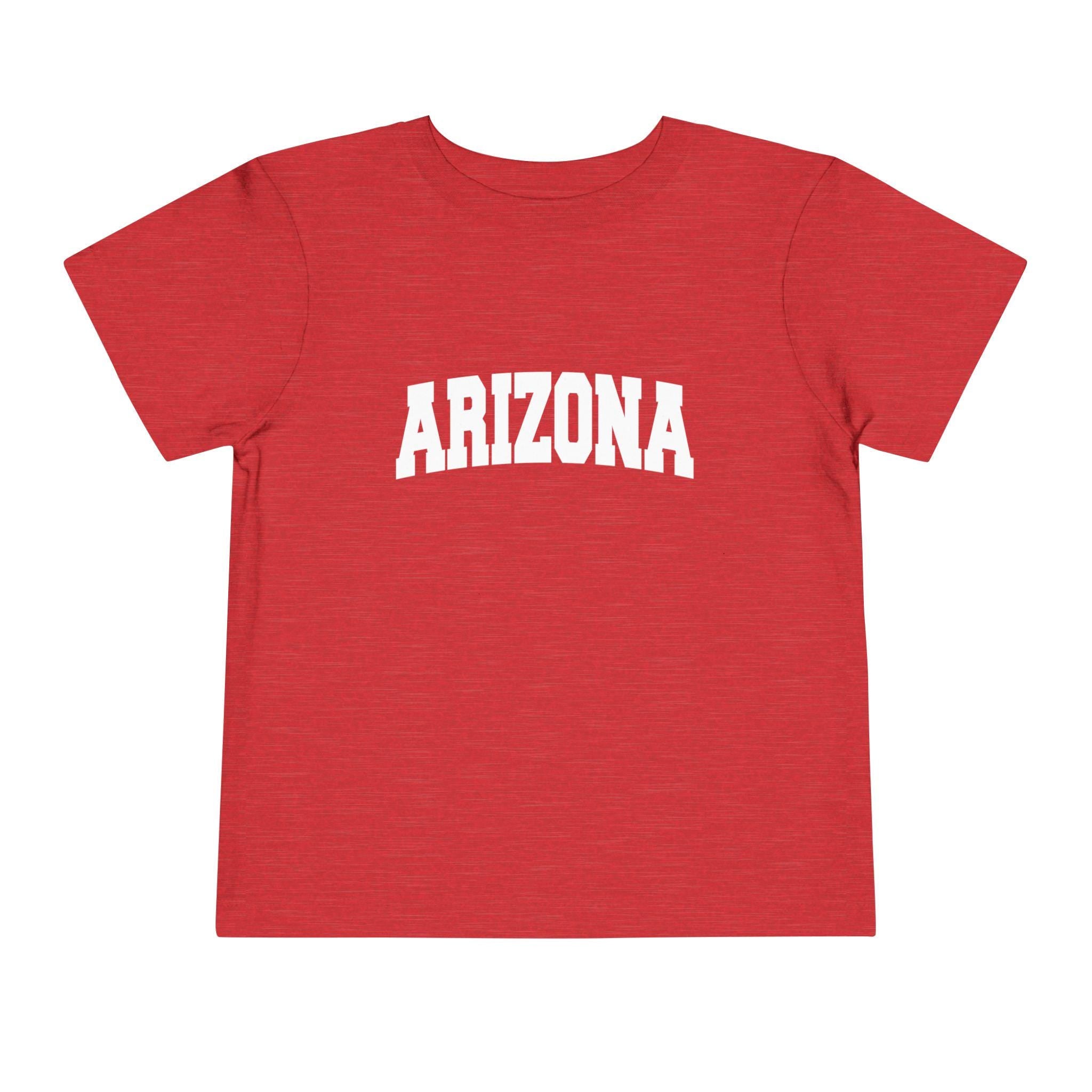 Arizona Toddler Graphic Tee Kids Arizona Vacation Shirt Collegiate Style Graphic Tee – Aesthetic Look · Trending Graphic Apparel