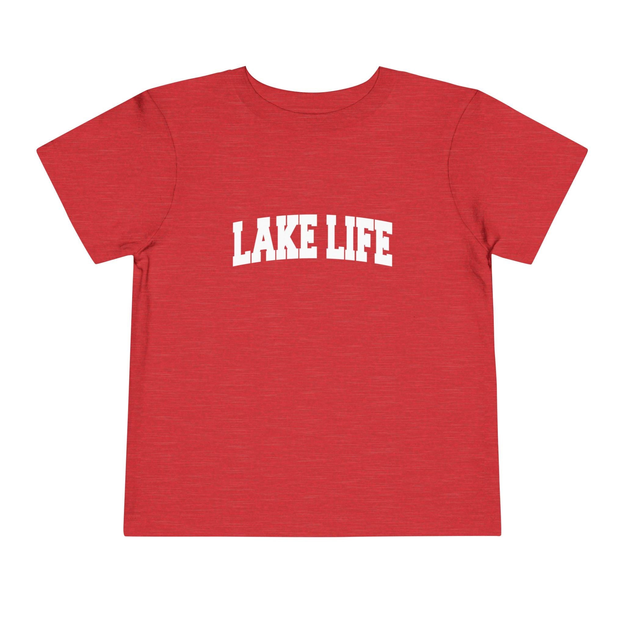 Lake Life Toddler Graphic Tee Kids Lake Life Vacation Shirt Collegiate Style Graphic Tee – Fan Favorite · High-Quality Print