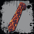 Inferno Blaze Necktie Fiery Flame Pattern Men39s Accessory Graphic Tee – Premium Graphic · Great Gift For Fans