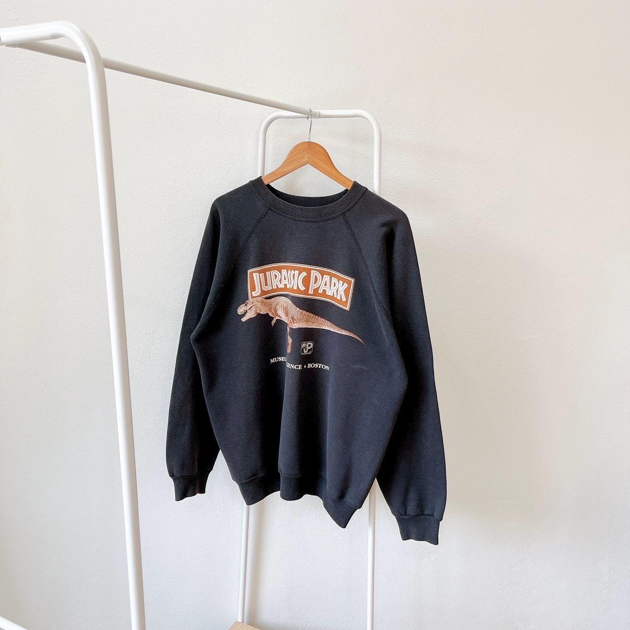 Vintage 90s Jurassic Park vintage Hanes black sweatshirt XL Sweatshirt – Aesthetic Look · Top Pick For Any Outfit