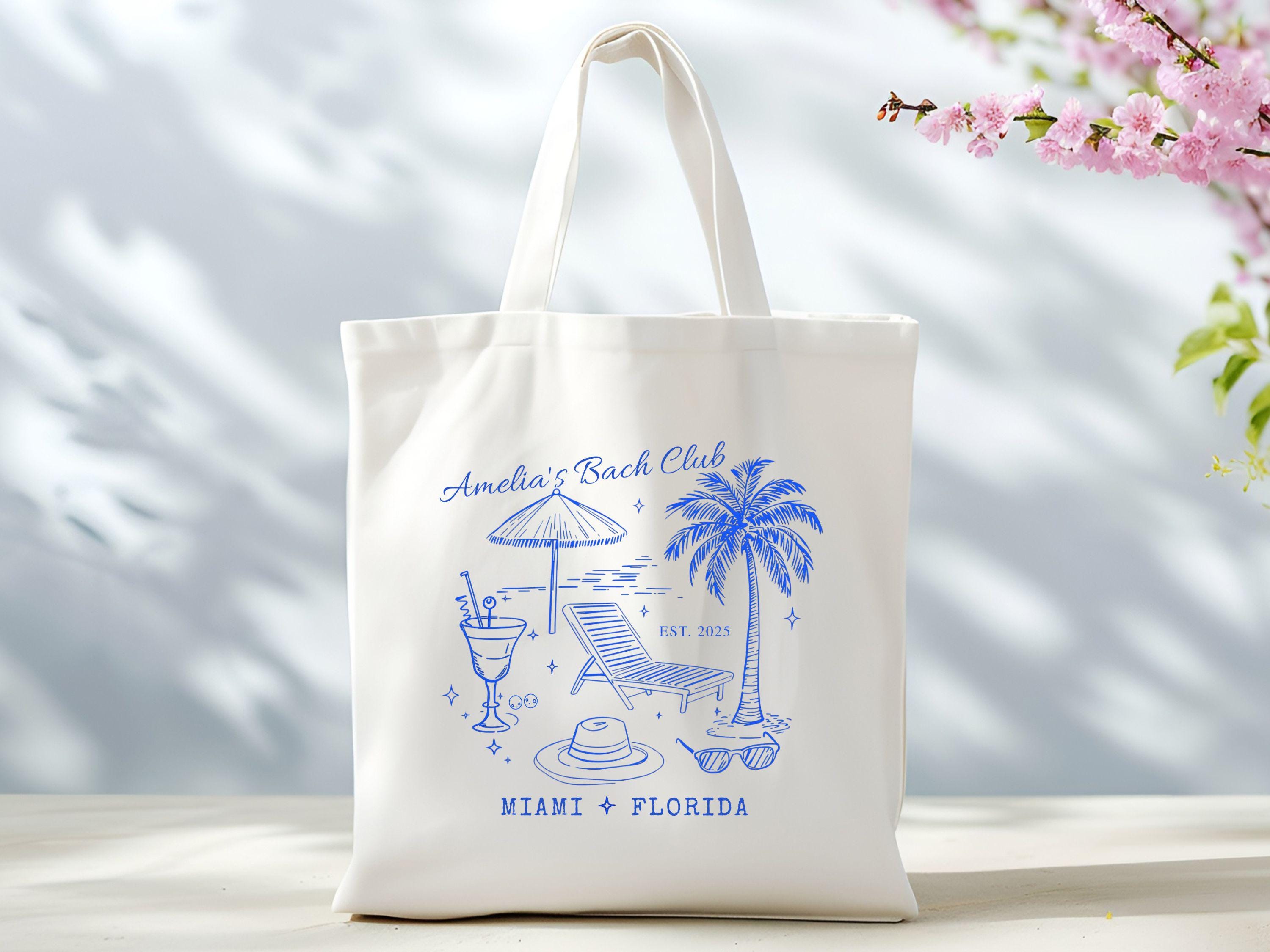 Custom Beach Bachelorette Tote Bag Beach Bride Gift Bride Beach Bag Bridesmaid Beach Tote Bag Bach Club Bachelorette Party Favor Bag Tote Bag – Fan Favorite · Perfect For Daily Wear