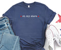 4th of July Shirt OH MY STARS T Shirt for Independence Day Outfit Stars and Stripes Tee July 4th Shirt Graphic Tee – Easygoing Wear · High-Quality Print