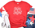 Stars and Stripes Shirt Retro Patriotic T Shirt for Women 4th of July Tee Cute USA Summer Shirt for Independence Day Graphic Tee – Warm & Stylish · Trending Graphic Apparel