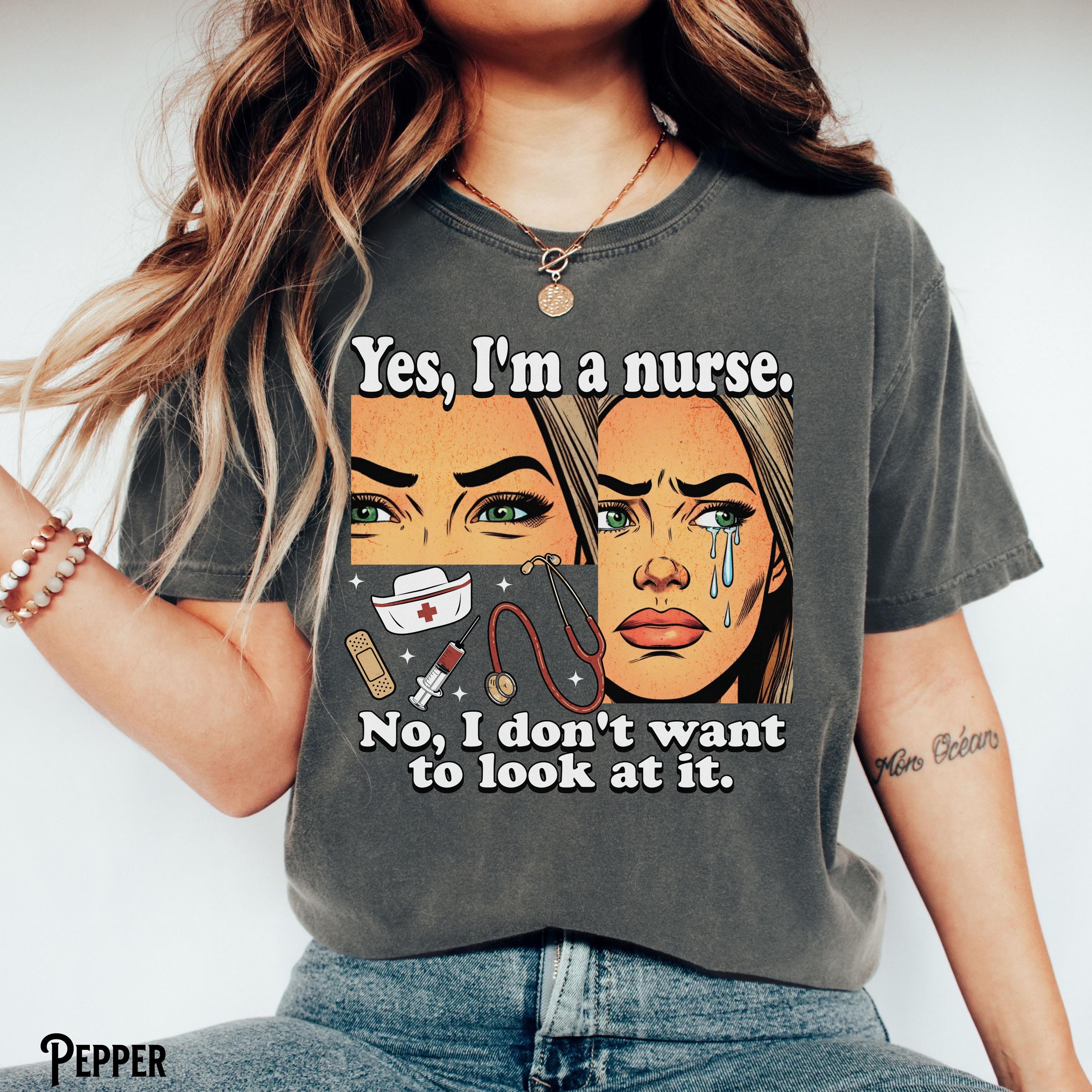 Registered Nurse Shirt Nurse Practitioner Tee Retro T Shirt Funny Humorous Pop Art Comic NP RN LPN Graduation Appreciation Gift Graphic Tee – Feel-Good Design · Top Pick For Any Outfit