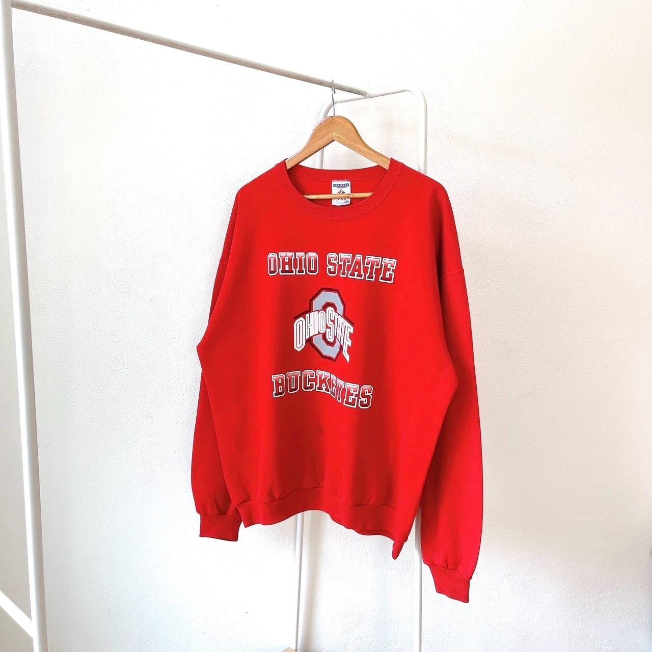 Vintage 00s Ohio State Buckeyes vintage Jerzees red sweatshirt XL Sweatshirt – Fan Favorite · Top Pick For Any Outfit