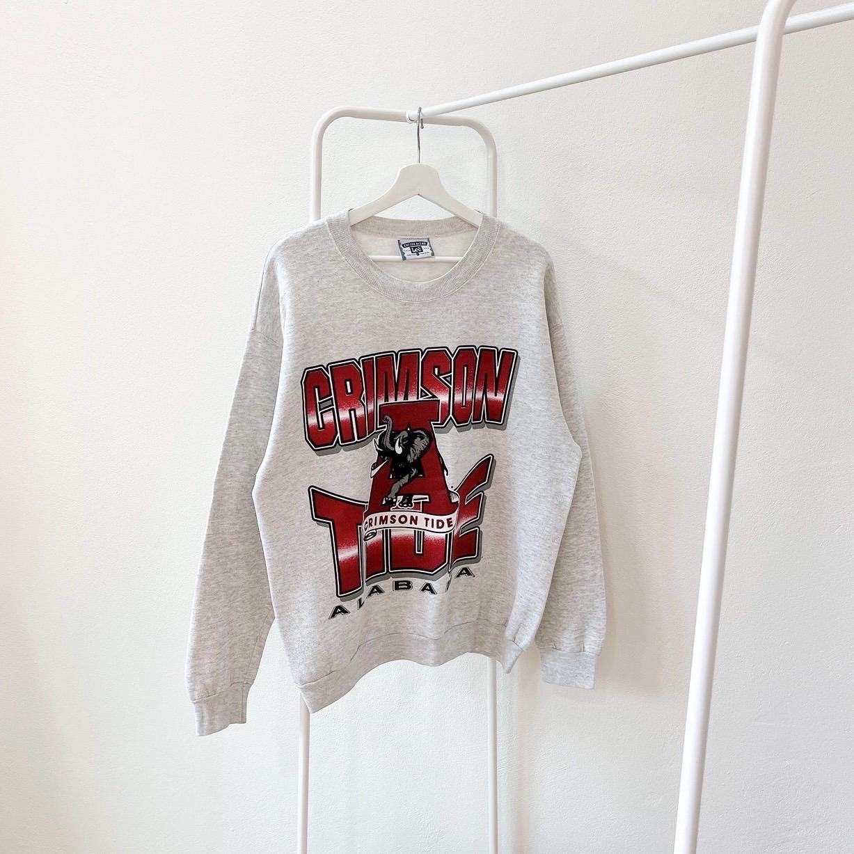 Vintage 90s Alabama Crimson Tide NCAA Made in USA vintage Lee gray sweatshirt L Sweatshirt – Cozy Vibes · Top Pick For Any Outfit