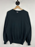 Vintage 90s Jerzees Blank Black Crewneck Size XL Graphic Tee – Soft Feel · High-Quality Print