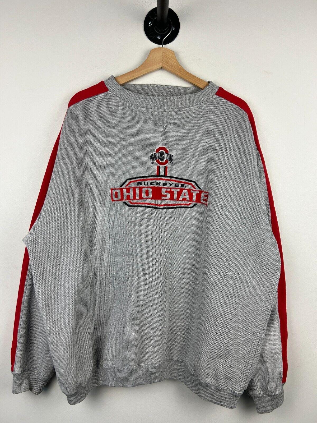 Vintage 90s Puma Ohio State Buckeyes Embroidered Red Grey Crewneck Size XXL Graphic Tee – Cozy Vibes · Must-Have Style