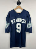 Vintage 90s West Virginia Miners Navy Grey Football Jersey Size L Jersey – Cozy Vibes · Trending Graphic Apparel