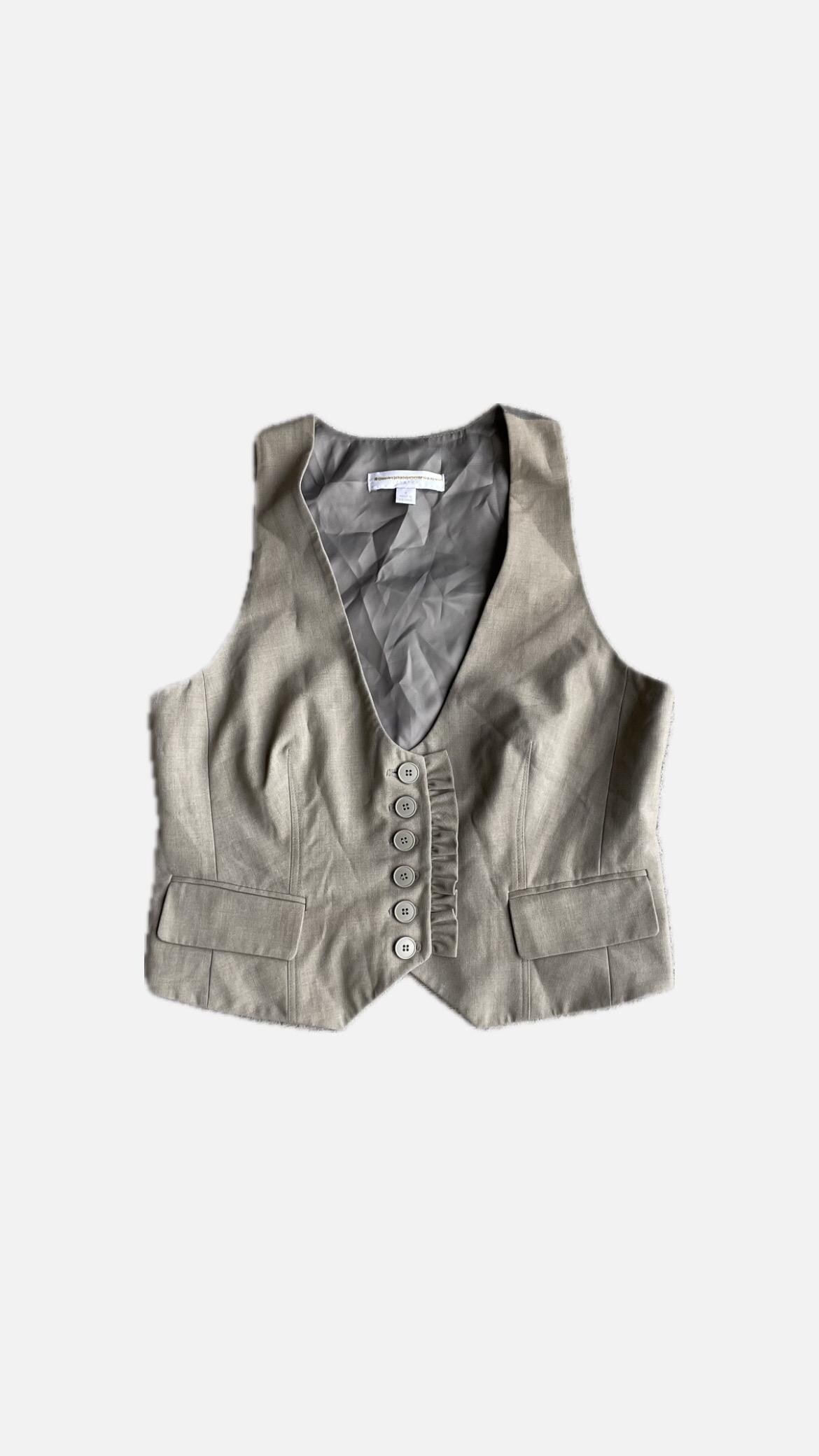 y2k vintage 00s tank ruffle vest top waistcoat size 8 Tank Top – Easygoing Wear · Great Gift For Fans