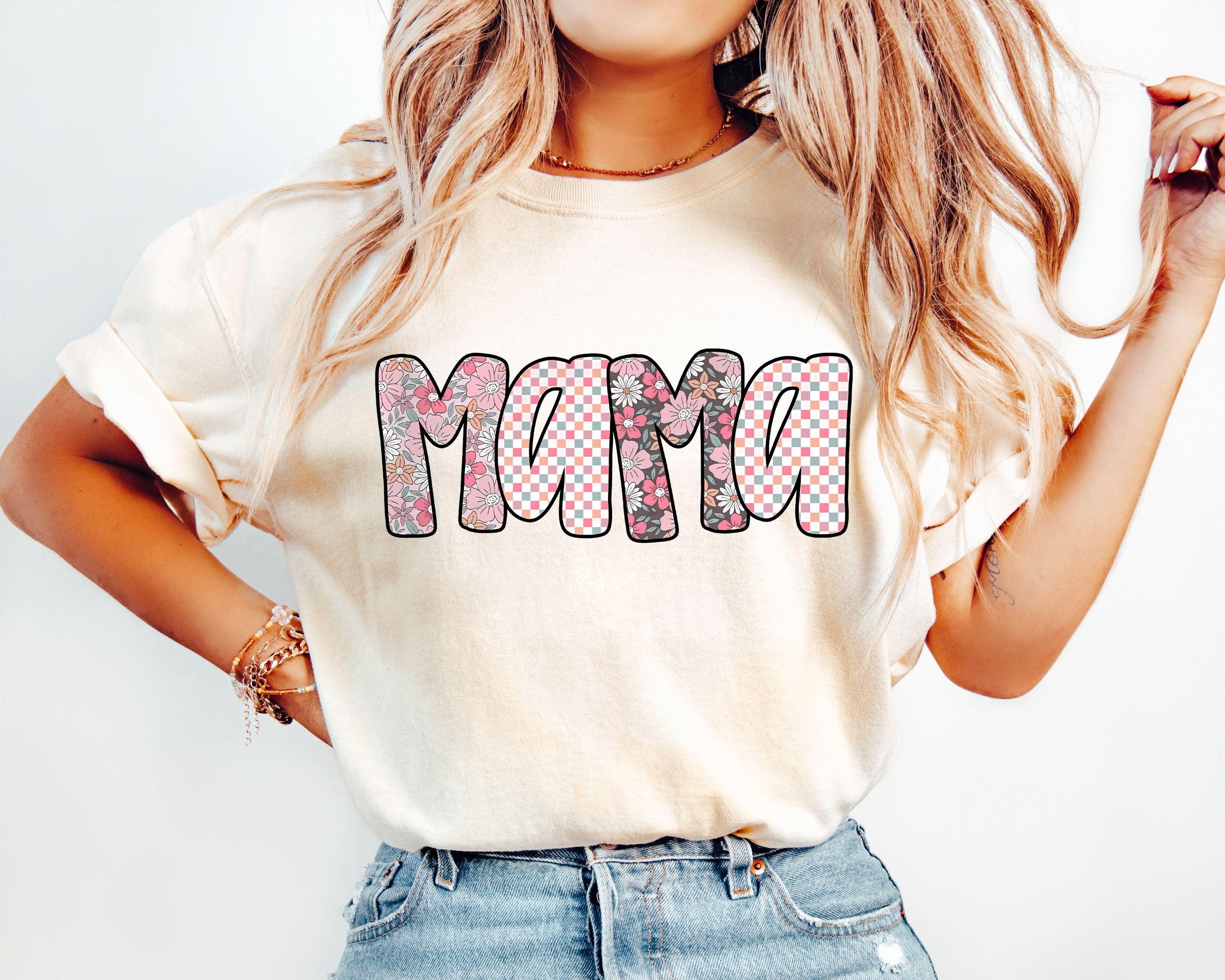 Checkered Mama Shirt Floral Mama Shirt Nature Lover Mom Gift Mother39s Day Gift Mama Shirt Watercolor Mama Tee Cute Mom Gift New Mom Graphic Tee – Feel-Good Design · Top Pick For Any Outfit