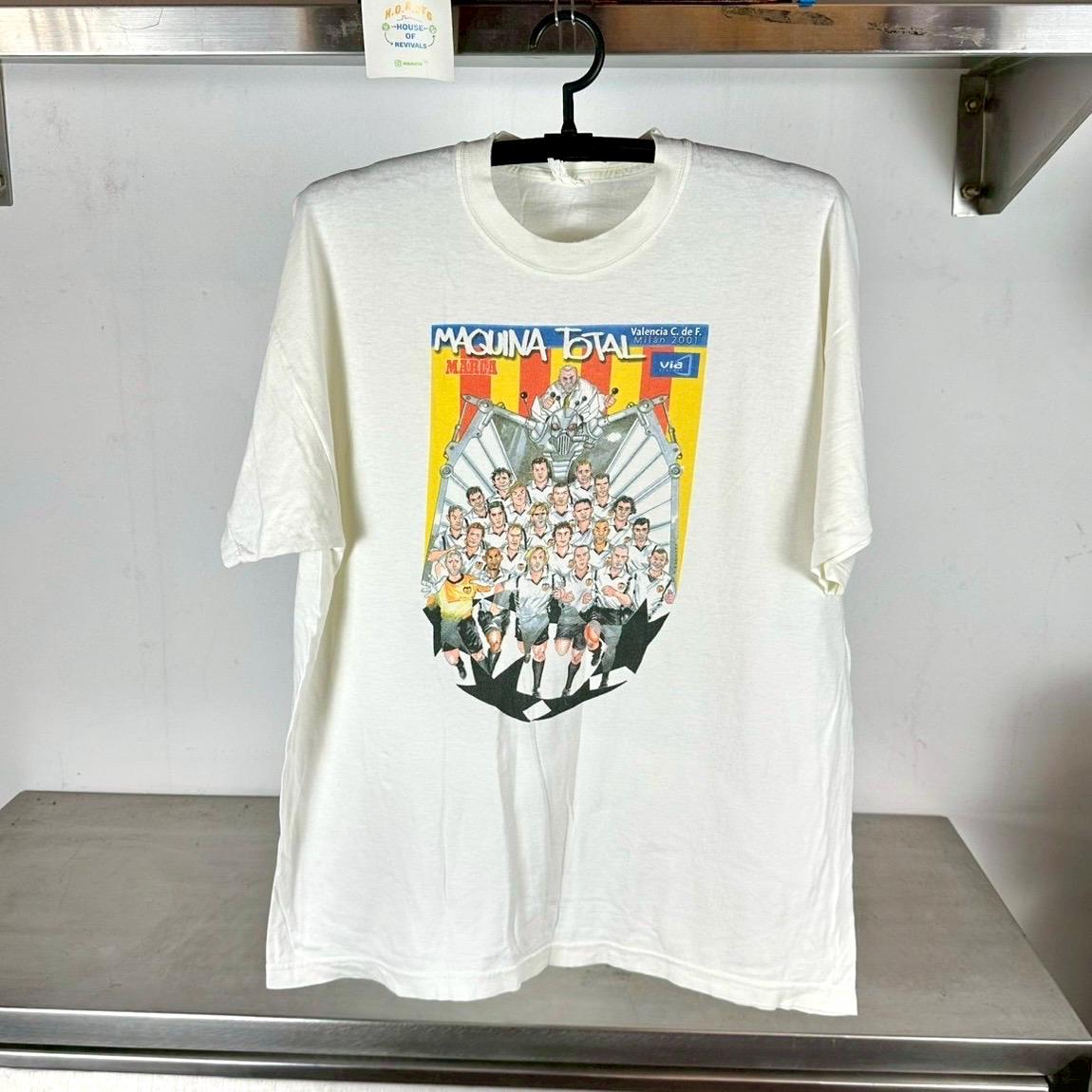 Vintage 2001 Valencia CF Spanish Football Soccer Caricature XL T shirt Soccer Tshirts Vintage Sports Tshirt Vintage Football Tshirt Graphic Tee – Easygoing Wear · High-Quality Print