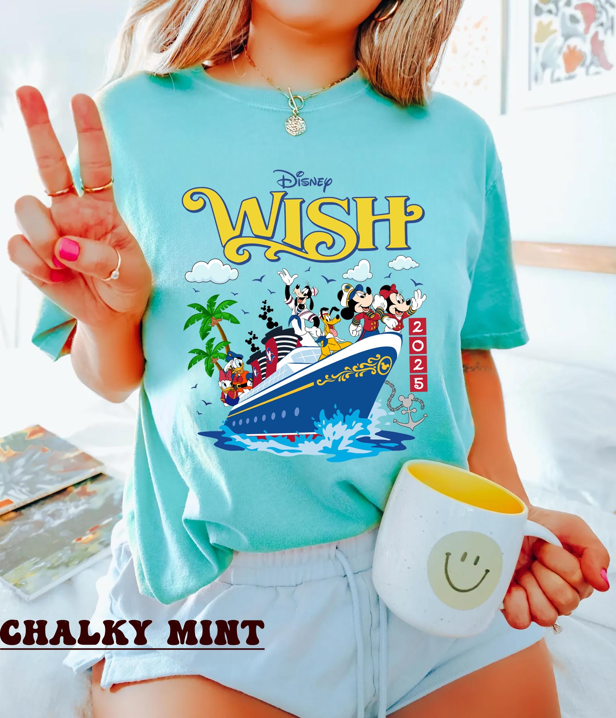 Disney Wish Cruise Family Shirts 2025 Disney Wish Cruise Line Group Shirts 2025 Disney Wish Cruise Ships Shirts Disney Ship Shirt Graphic Tee – Soft Feel · Top Pick For Any Outfit