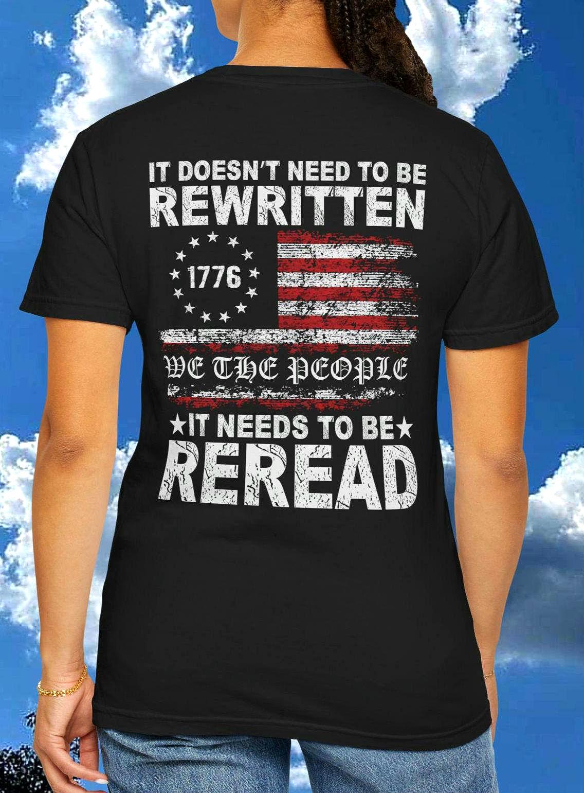Patriotic Tee 1776 We the People Top Independence Day Gifts Casual Wear History Lovers Freedom Celebrations USA Gift Graphic Tee – Cozy Vibes · Perfect For Daily Wear