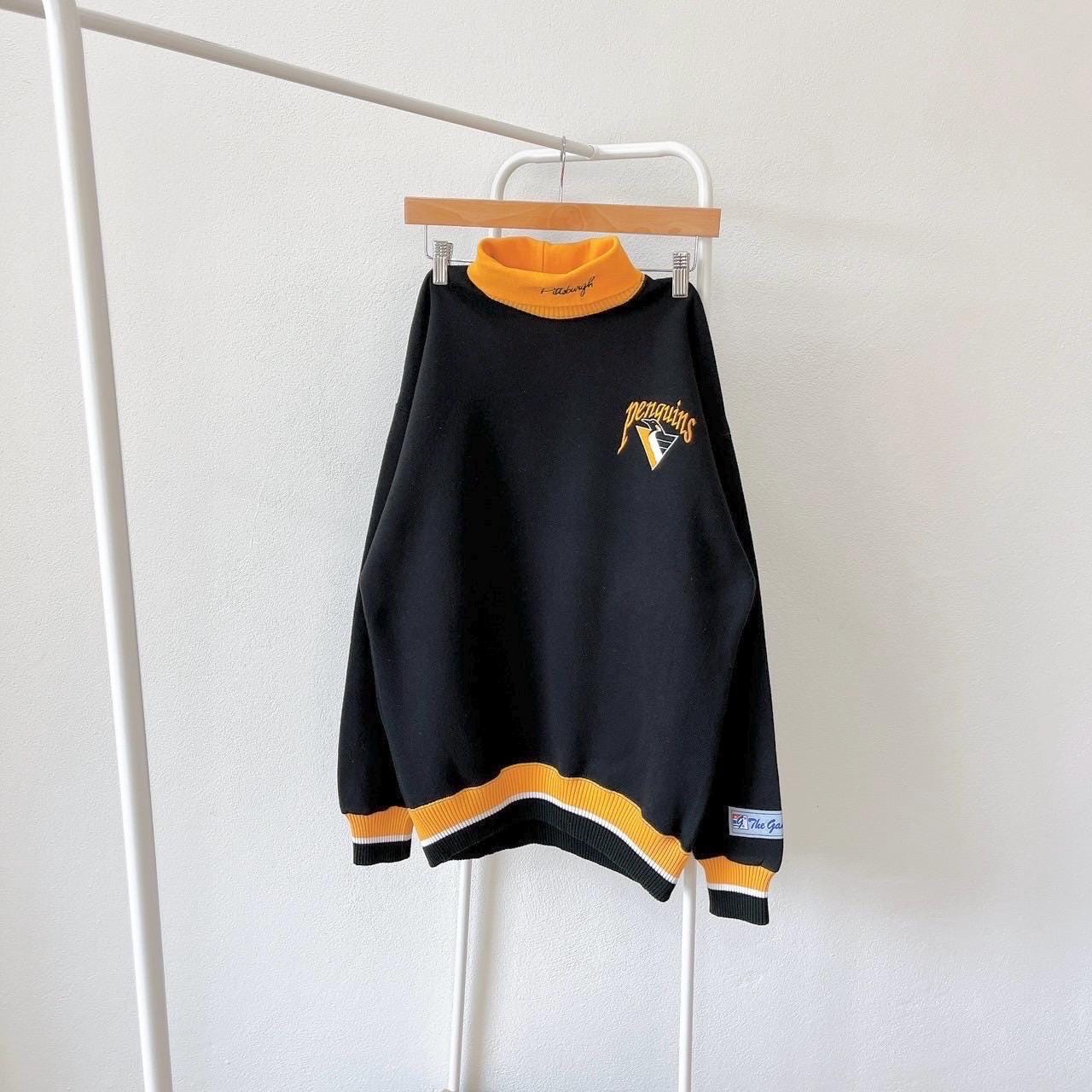 Vintage 90s Pittsburgh Penguins NHL hockey vintage The game turtleneck black sweatshirt M Sweatshirt – Feel-Good Design · High-Quality Print