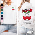 Cute Cherry Cats Hoodie Meow Cherry Funny Cat Lover Sweatshirt Sweet Purrfect Cat Gift Kawaii Cat Hoodie Hoodie – Everyday Comfort · Must-Have Style