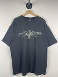 Vintage Harley Davidson Life Begins When You Get One Black Tee Size XL Graphic Tee – Easygoing Wear · Trending Graphic Apparel