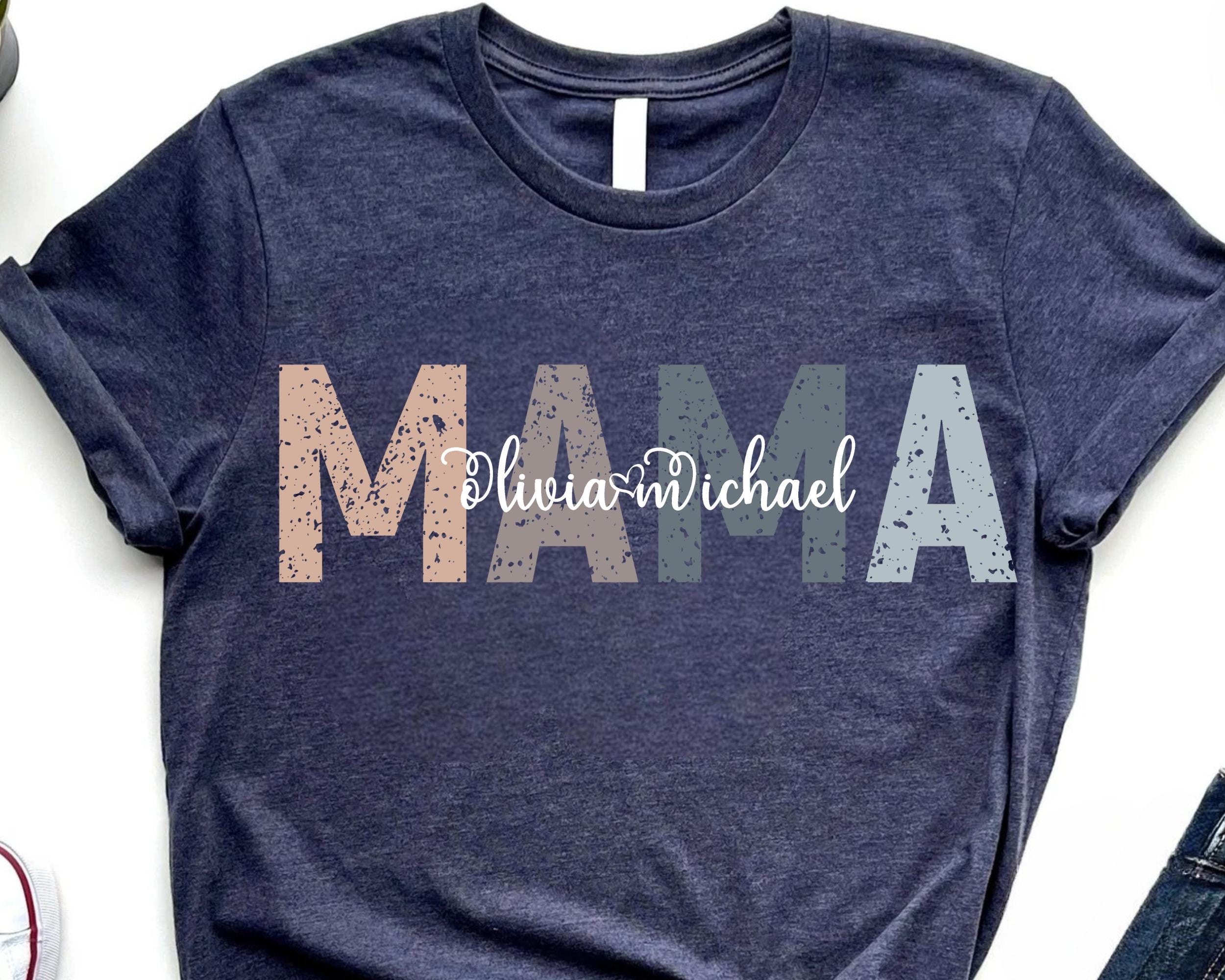 Custom Mama Shirt Mama With Children Names Mom Shirt With Names Mother39s Day Shirt Mother39s Day Gift Shirt Graphic Tee – Premium Graphic · Top Pick For Any Outfit