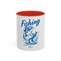 Fishing Accent Coffee Mug Makes Me Happy Custom Gift for Fishermen Fish Lover39s Mug Personalized Coffee Cup Graphic Tee – Soft Feel · Top Pick For Any Outfit