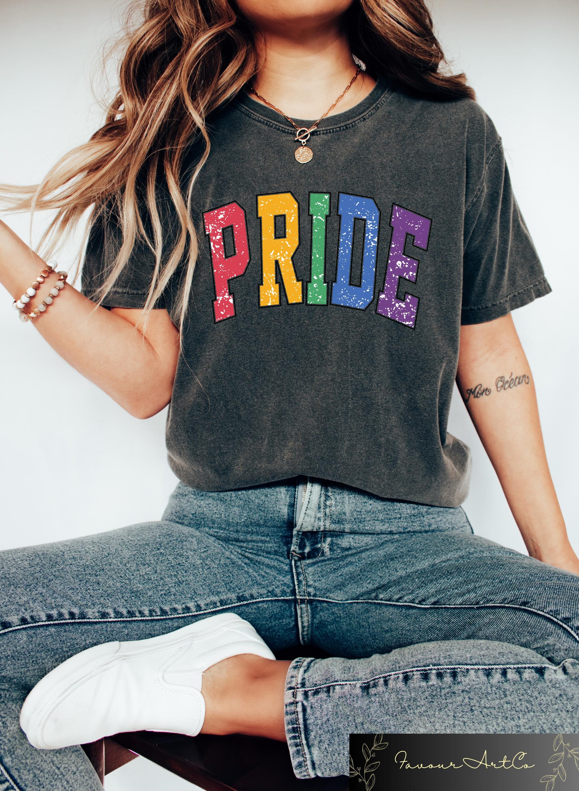 LGBTQ Pride Shirt Rainbow Pride T shirt Lesbian Rights Sweatshirt LGBTQ Ally Festival Gift Gay Pride Tee Retro Queers Crewneck Sweatshirt – Fan Favorite · Must-Have Style