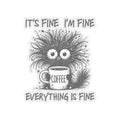 Whimsical Coffee Lover Kiss Cut Stickers Fun Laptop Decor Quirky Gift for Friends Cute Home Office Decor Funny Coffee Enthusiast Graphic Tee – Warm & Stylish · High-Quality Print