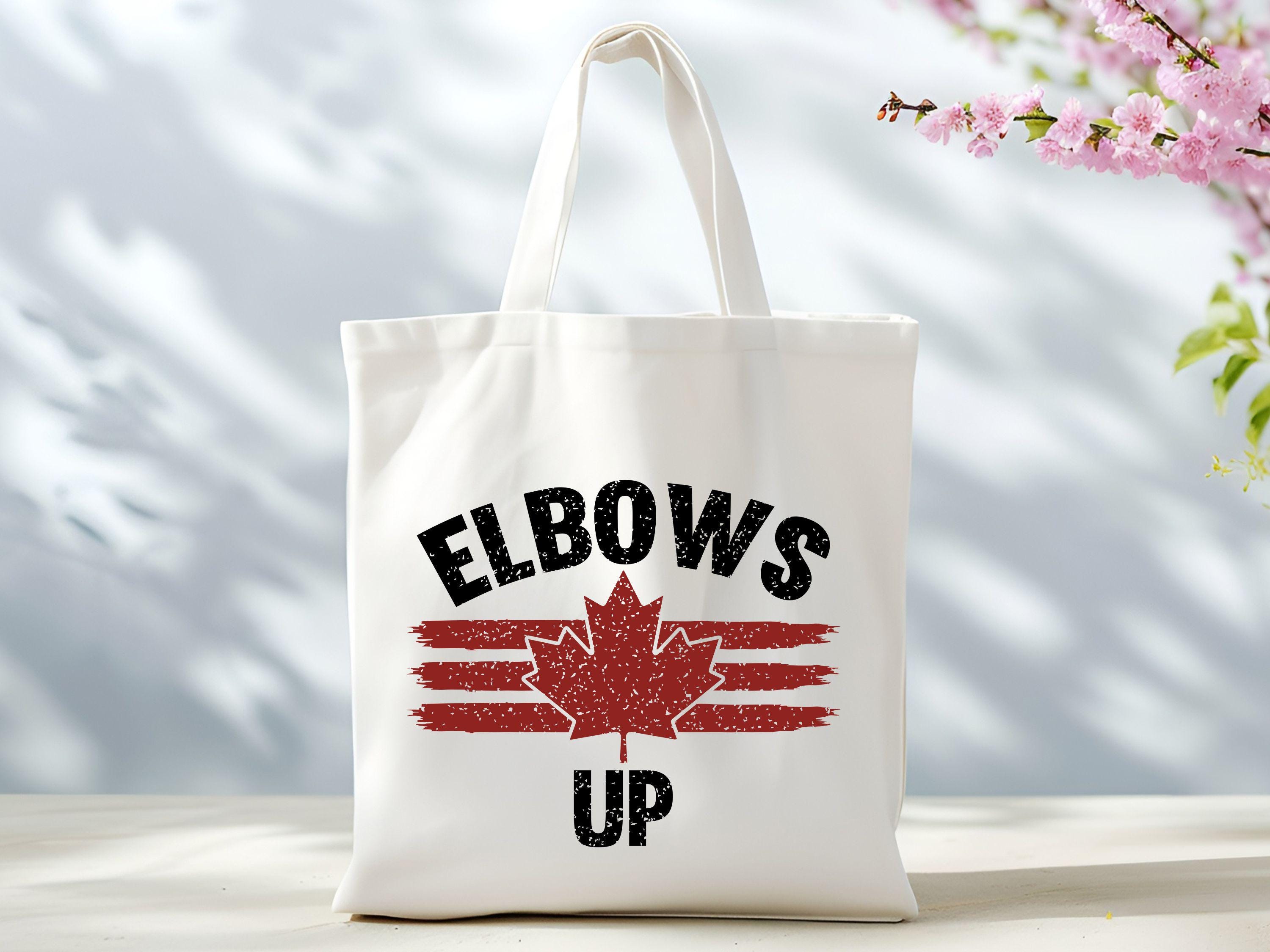Elbows Up Tote Bag Canadian Liberal Protest Bag Political Democratic Social Justice Bag Feminist Tote Support Canada Democracy Gift Tote Bag – Aesthetic Look · Top Pick For Any Outfit