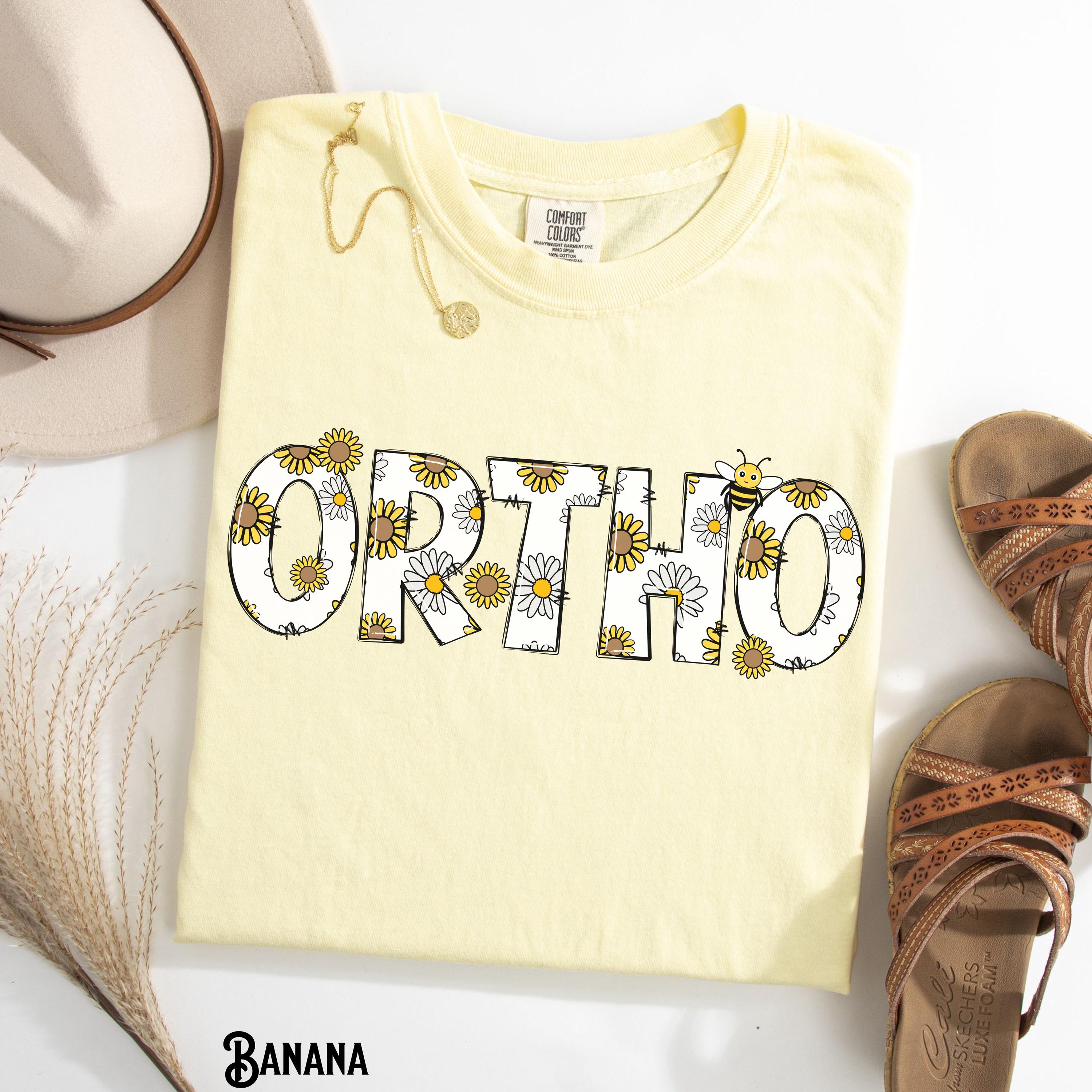 Orthopedics Shirt Ortho Tee Sunflower T shirt Orthopedic Nurse Tshirt Doctor Surgeon Crew Bone Summer Medical Gift Graphic Tee – Easygoing Wear · High-Quality Print