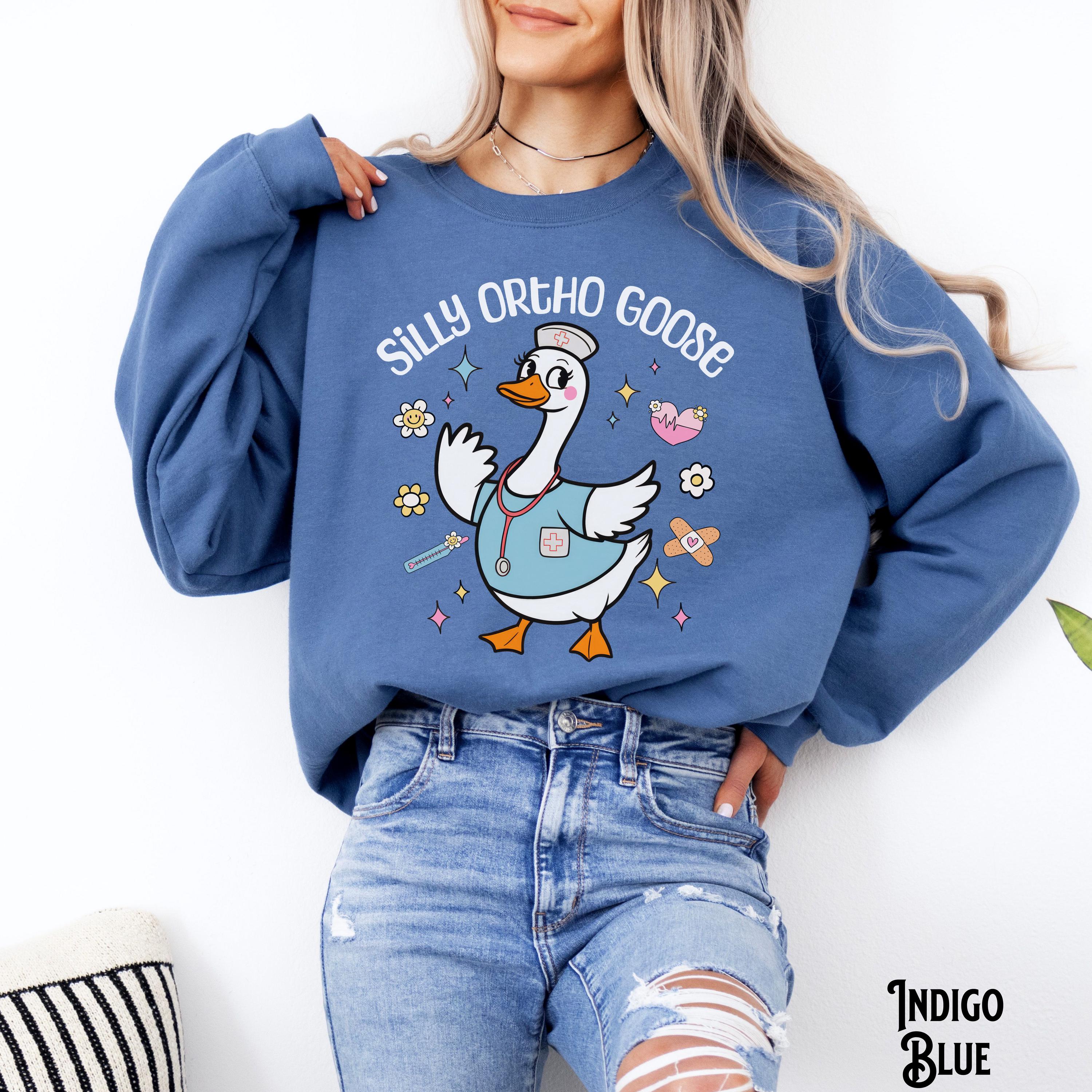 Orthopedics Sweatshirt Ortho Sweater Silly Goose Sweatshirt Orthopedic Nurse Crewneck Doctor Surgeon Crew Bone Cute Medical Gift Sweatshirt – Bold Style · Perfect For Daily Wear