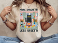 More Spaghetti Less Upsetti Cat Shirt Spaghetti Shirt Funny Cat Lover Funny Food Tee Shirt Spaghetti Lover Gift Vintage Spaghetti Shirt Graphic Tee – Premium Graphic · Great Gift For Fans