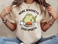 More Spaghetti Less Upsetti Shirt Spaghetti Shirt Funny Frog Shirt Funny Food Tee Shirt Vintage Spaghetti Shirt Spaghetti Lover Gift Graphic Tee – Bold Style · Top Pick For Any Outfit