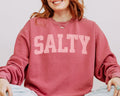 SALTY Sweatshirt Beach Lover Gift Trending Beachy Sweatshirt Vacation Gift for Beach Bum Sweatshirt – Cozy Vibes · Must-Have Style