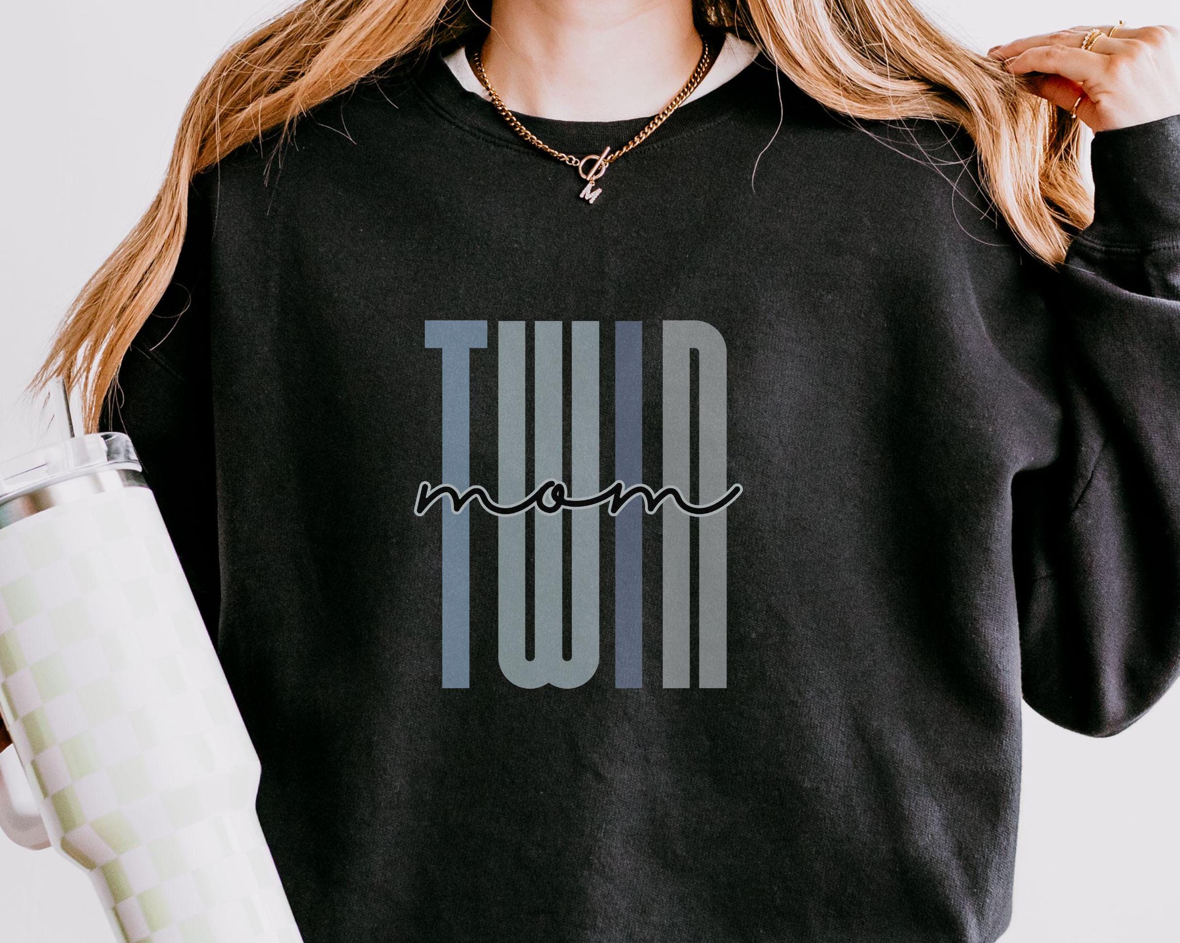 TWIN MOM Sweatshirt Mom of Twins Shirt Gift for Mother39s Day Baby Shower Gift or Funny Sweatshirt for New Mom Sweatshirt – Everyday Comfort · Top Pick For Any Outfit