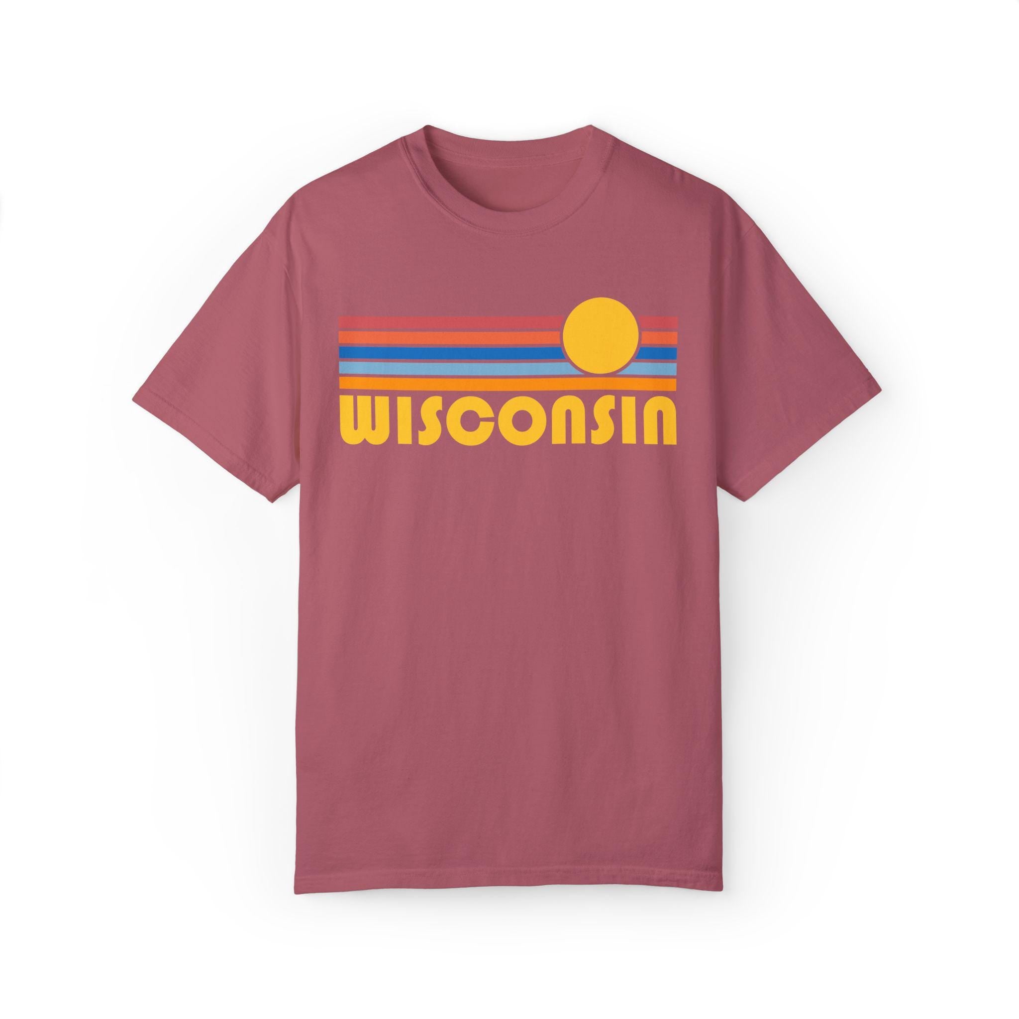 Wisconsin Graphic Tee Comfort Colors Retro Unisex T shirt Graphic Tee – Everyday Comfort · Perfect For Daily Wear