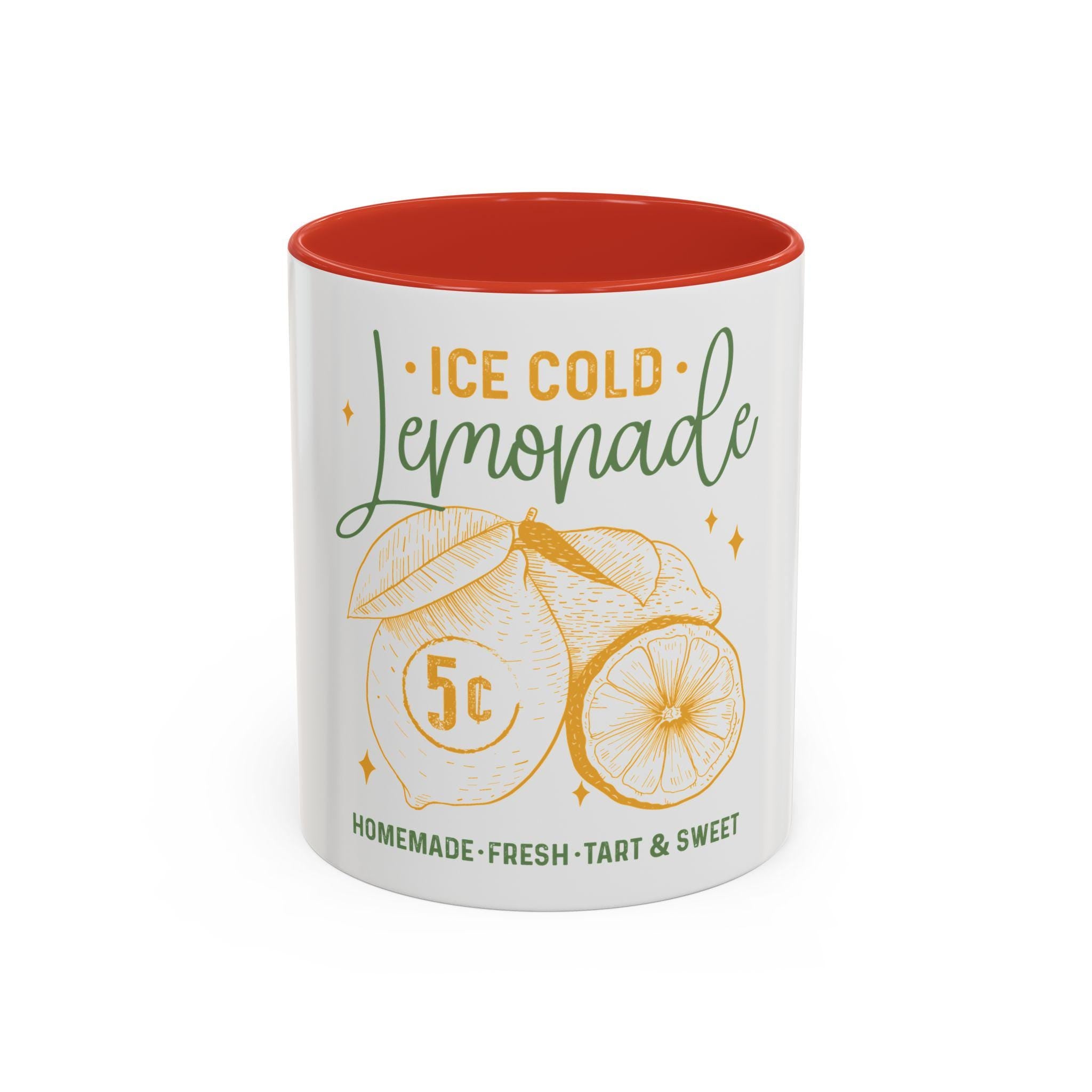 Lemonade Accent Coffee Mug Fun Kitchen Decor Gift for Lemon Lovers Summer Vibe Bright Accent for Beverages Fresh and Sweet Design Graphic Tee – Warm & Stylish · Must-Have Style