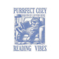 Purrfect Cozy reading vibes Sticker Bookish Cat Sticker Cat reading a book Kindle Stickers Laminated sticker Sticker for Kindle Case Graphic Tee – Cozy Vibes · Trending Graphic Apparel