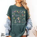Consider How The Wildflowers Grow Christian Shirt Pressed Flowers Tee Faith Tee Floral T Shirt Boho Bible Verse Gift Graphic Tee – Cozy Vibes · High-Quality Print