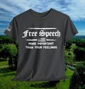 Free Speech First Amendment T Shirt Political Activist Shirt Politics Patriotic Pride Tee Unisex Heavy Cotton Shirt Patriotic Tee Gift Graphic Tee – Fan Favorite · High-Quality Print