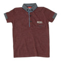 Diesel Kids Polo Shirt Casual Burgundy Boys Designer Short Sleeve Collared VTG Graphic Tee – Cozy Vibes · High-Quality Print