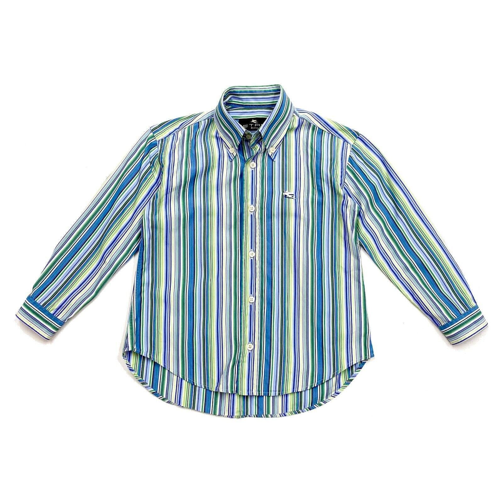 Etro Striped Kids Shirt Vintage High End Designer Button Down Boys Girls VTG Graphic Tee – Everyday Comfort · High-Quality Print