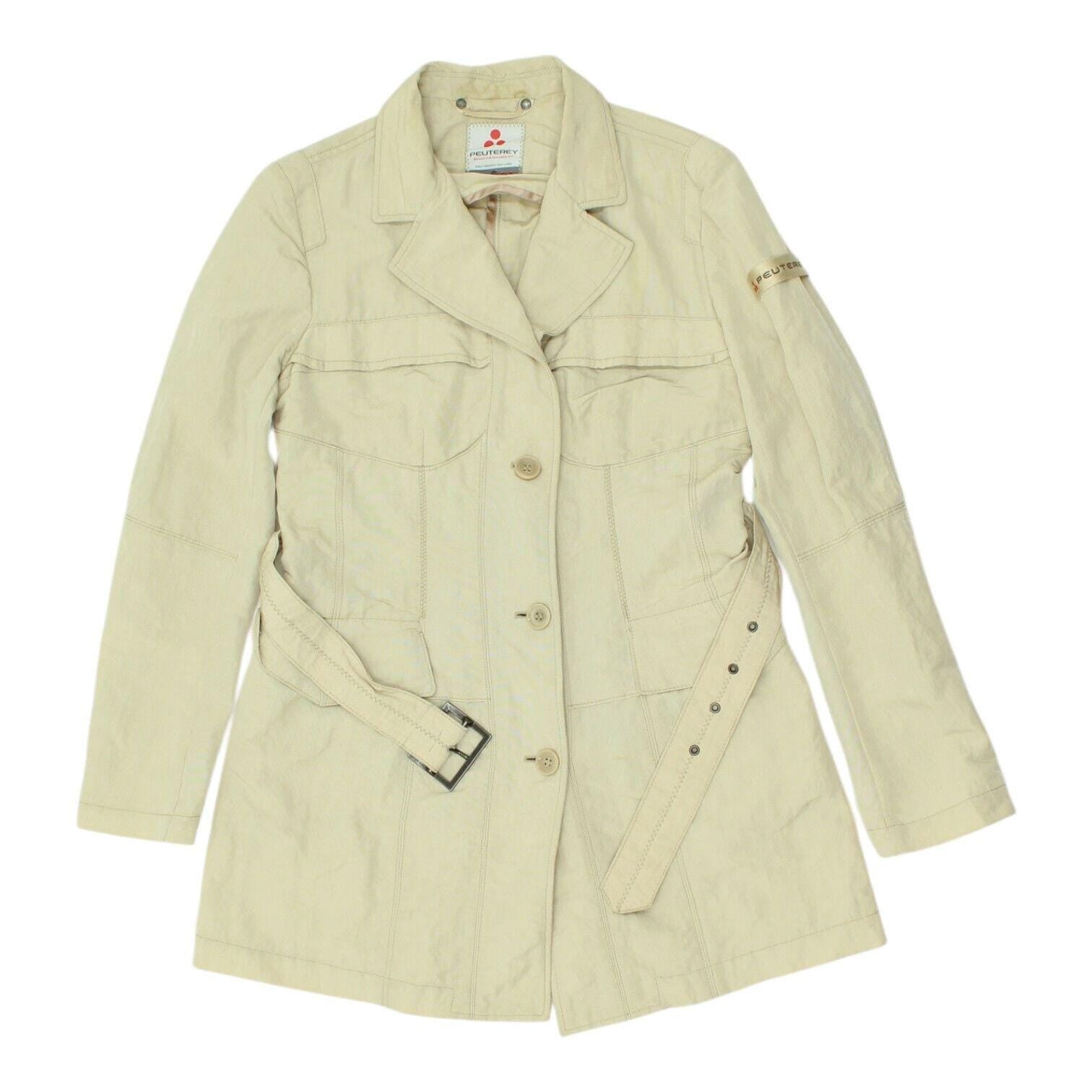 Peuterey Womens Nylon Jacket Vintage Button Up Designer Belted Coat Collared Graphic Tee – Easygoing Wear · Great Gift For Fans
