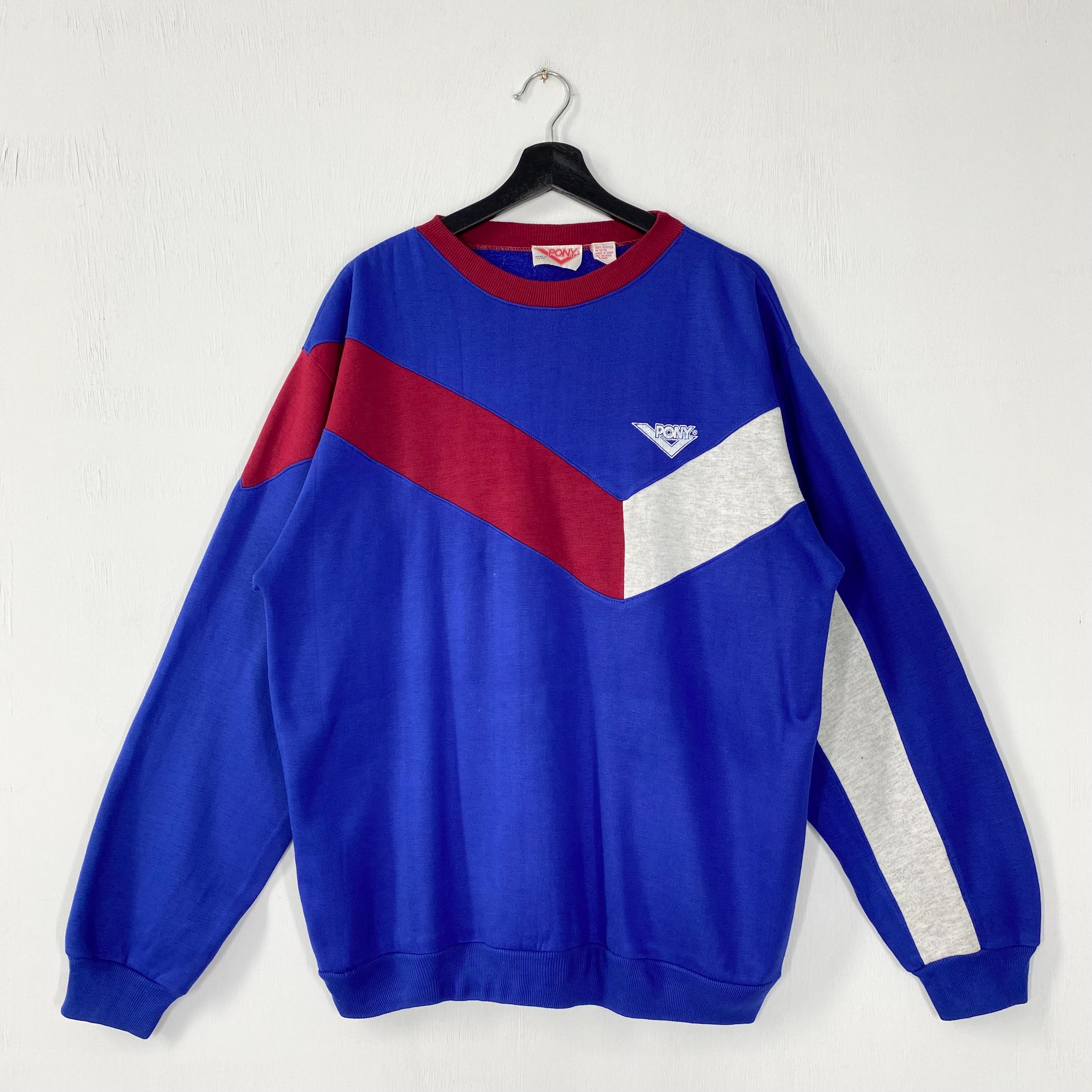 Vintage 90s Pony Sweatshirt Pony Crewneck Pony Sweater Pullover Casual Streetwear Pony Print Logo Blue Large Sweatshirt – Easygoing Wear · Trending Graphic Apparel