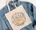 Mama Tote Bag Eco Friendly Cotton Canvas Tote Bag Gift for Mom on Mother39s Day Flower Lover Mom Gift Idea Tote Bag – Fan Favorite · High-Quality Print