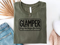 Glamper Way Too Boujee For Tents Shirt Glamping Shirt Glamp Squad Shirt Family Camp Shirts Funnies Graphical Camp Shirts Road Trip Tee Graphic Tee – Cozy Vibes · Trending Graphic Apparel