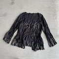 00s vintage black pleated embroidered bolero blouse cardigan plisse whimsy dark fairy boho Graphic Tee – Everyday Comfort · Top Pick For Any Outfit
