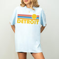 Detroit Michigan Graphic Tee Comfort Colors Retro Unisex Detroit T shirt Graphic Tee – Soft Feel · Great Gift For Fans