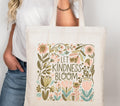 Let Kindness Bloom Tote Bag Boho Floral Tote Eco Friendly Cotton Canvas Bag Grocery Tote Gift Idea Tote Bag – Everyday Comfort · Perfect For Daily Wear